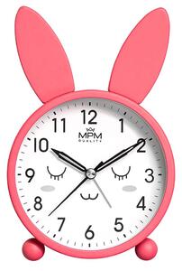 MPM Pastelově zbarvený kovový budík s elegantními uchy MPM Usman - C01.4370.24