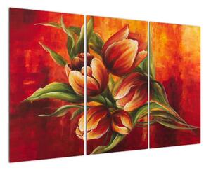 Obraz tulipánů na stěnu (120x80cm)