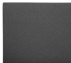 Kontinentální čalouněná šedá postel 90 x 200 cm PRESIDENT