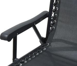 Cattara Terst Zahradní skládací židle - 59 x 95 x 67 cm, černá