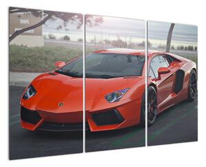 Obraz červeného Lamborghini (120x80cm)
