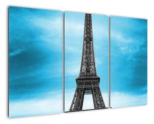 Abstraktní obraz Eiffelovy věže (120x80cm)