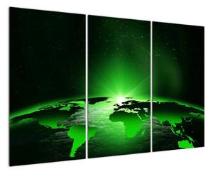 Abstraktní zeměkoule -obrazy (120x80cm)