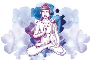 Samolepící tapeta ilustrace Buddhy