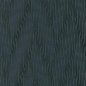 Vliesové tapety na zeď Trésor 10033-15, rozměr 10,05 m x 0,53 m, vlnovky černé s leskem, Erismann