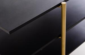 Nordic Design Černý konferenční stolek Raven 100 x 60 cm