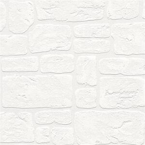 Vinylové tapety na zeď Adelaide 2040-42, rozměr 10,05 m x 0,53 m, kameny bílé, A.S. Création