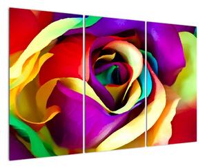 Abstraktní obraz růže (120x80cm)