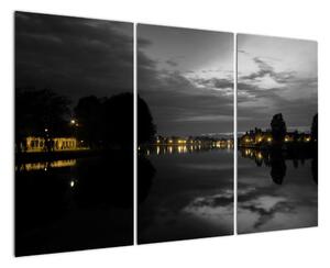 Noční pohled na město, obraz (120x80cm)
