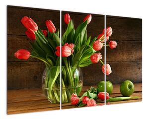 Obraz tulipánů ve váze (120x80cm)