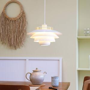 Dyberg Larsen Ejka závěsné světlo z kovu, bílá, stmívatelný, Bílá / opál, Obývací pokoj / jídelna, kov, Design