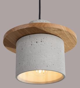 Sollux SL.1363 - Lustr na lanku MAB 1xE27/15W/230V pr. 22 cm beton/šedá