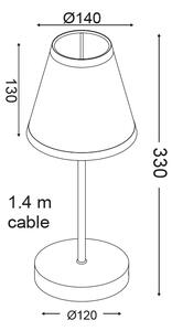 ACA DECOR Dětská stolní lampička