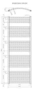 EBS Grande G60169OEW Radiátor elektrický, 60x169cm, bílá
