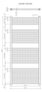 EBS Grande G60133RWSP Radiátor kombinovaný, 60x133cm, bílá