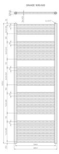EBS Grande G60169RW Radiátor kombinovaný, 60x169cm, bílá