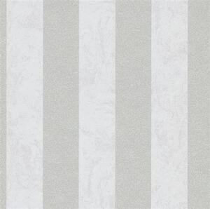 Vliesové tapety IMPOL Carat 2 10077-31, rozměr 10,05 m x 0,53 m, pruhy stříbrno-bílé, ERISMANN