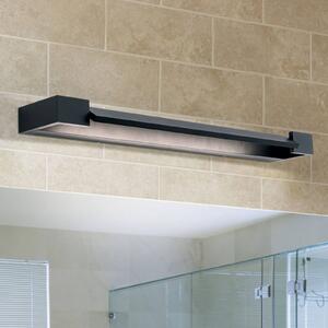 ORION Zrcadlové světlo LED Marilyn v černé barvě, šířka 60 cm, Černá, Koupelna, Hliník, Moderní
