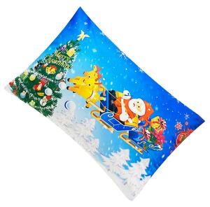 Vánoční povlak na polštář, 40x60 - Santa Claus na saních