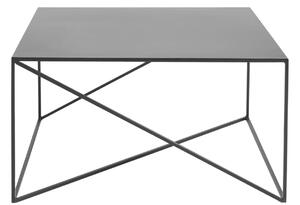 Nordic Design Černý kovový konferenční stolek Mountain 80 x 80 cm