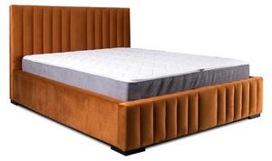 Čalouněná postel 180x200 cm Veggie (měděná). 1041787