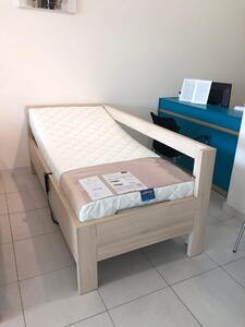 Usnu Nové spaní MEDITA I. komfortní jednolůžko levý bok Povrchová úprava: Bílá platina, Rozměr postele - vnitřní (šířka x délka): 120 x 200 cm