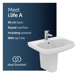Ideal Standard T470501 - Závěsné umyvadlo I.LIFE A 60x48 cm keramika/bílá