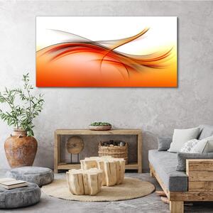 Obraz na plátně Obraz na plátně Abstrakce oranžové vlny