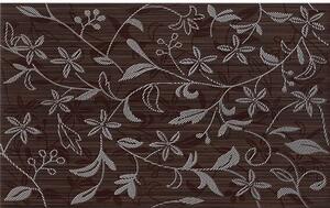 EBS Tami dekor 25x40 brown flower matný