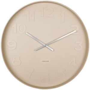 Time for home Pískově hnědé kovové nástěnné hodiny Carissa 51 cm