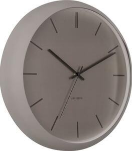 Present time Šedé kovové nástěnné hodiny Mathias 40 cm