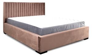 Čalouněná postel 160x200 cm Veggie (hnědá). 1036142