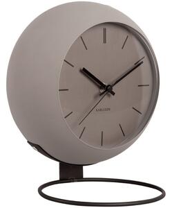 Present time Světle hnědé kovové stolní hodiny Haleen 21 cm