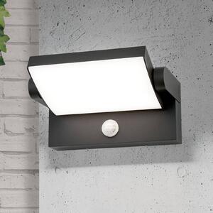 ORION Venkovní nástěnné svítidlo LED Ginger, senzor, antracit, IP54, Černá, Hliník, Moderní