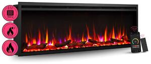 Elektrický krb, vestavný krb BALDERIA Atalanta 60 – topný výkon až 1500 W, černý