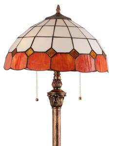 Brilagi - Tiffany vitrážová stojací lampa SIENNA 2xE27/60W/230V