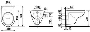 Jika Lyra Plus WC závěsné 53 cm, standard H8233800000001