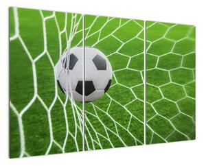 Fotbalový míč v síti - obraz (120x80cm)