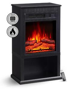Elektrický krb BALDERIA Ember – výkon až 2000 W, černý