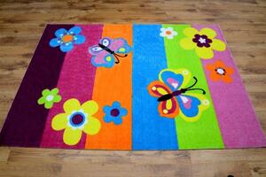 Dětský kusový koberec Podlasiak RAINBOW 165 x 230 cm / nízký vlas