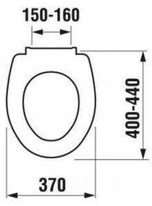 Jika Zeta WC sedátko termoplast H8932710000001