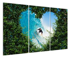 Abstraktní obraz surfaře (120x80cm)