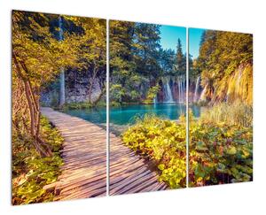 Vodopády v přírodě - obraz (120x80cm)