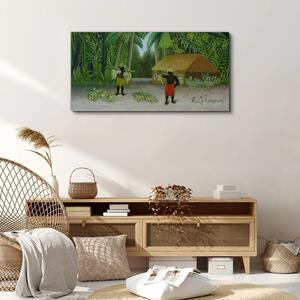 Obraz na plátně Obraz na plátně Jungle Chata Palm Bananas
