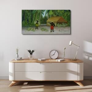Obraz na plátně Obraz na plátně Jungle Chata Palm Bananas