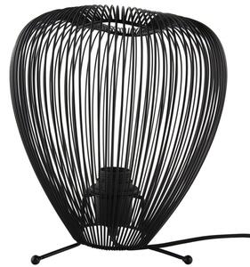 Present time Černá kovová stolní lampa Karine