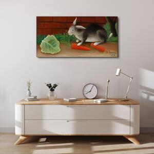 Obraz na plátně Obraz na plátně Mrkev zvířecí králík