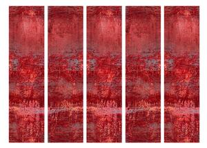 Paraván červená zástěna Velikost (šířka x výška): 135x172 cm