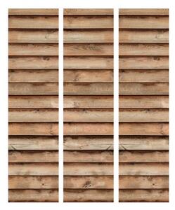 Paraván vodorovné dřevěné desky Velikost (šířka x výška): 225x172 cm