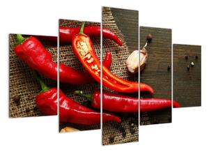 Obraz - chilli papriky (150x105cm)